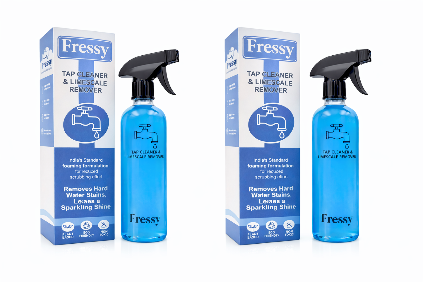 Tap Cleaner & Limescale Remover | Hard Water Stain Spray Foaming for Reduced Scrubbing Effort, Non-Toxic | 500ml | All Purpose Cleaner Suitable for Bathroom, Tap, Shower, Tiles, Mirror
